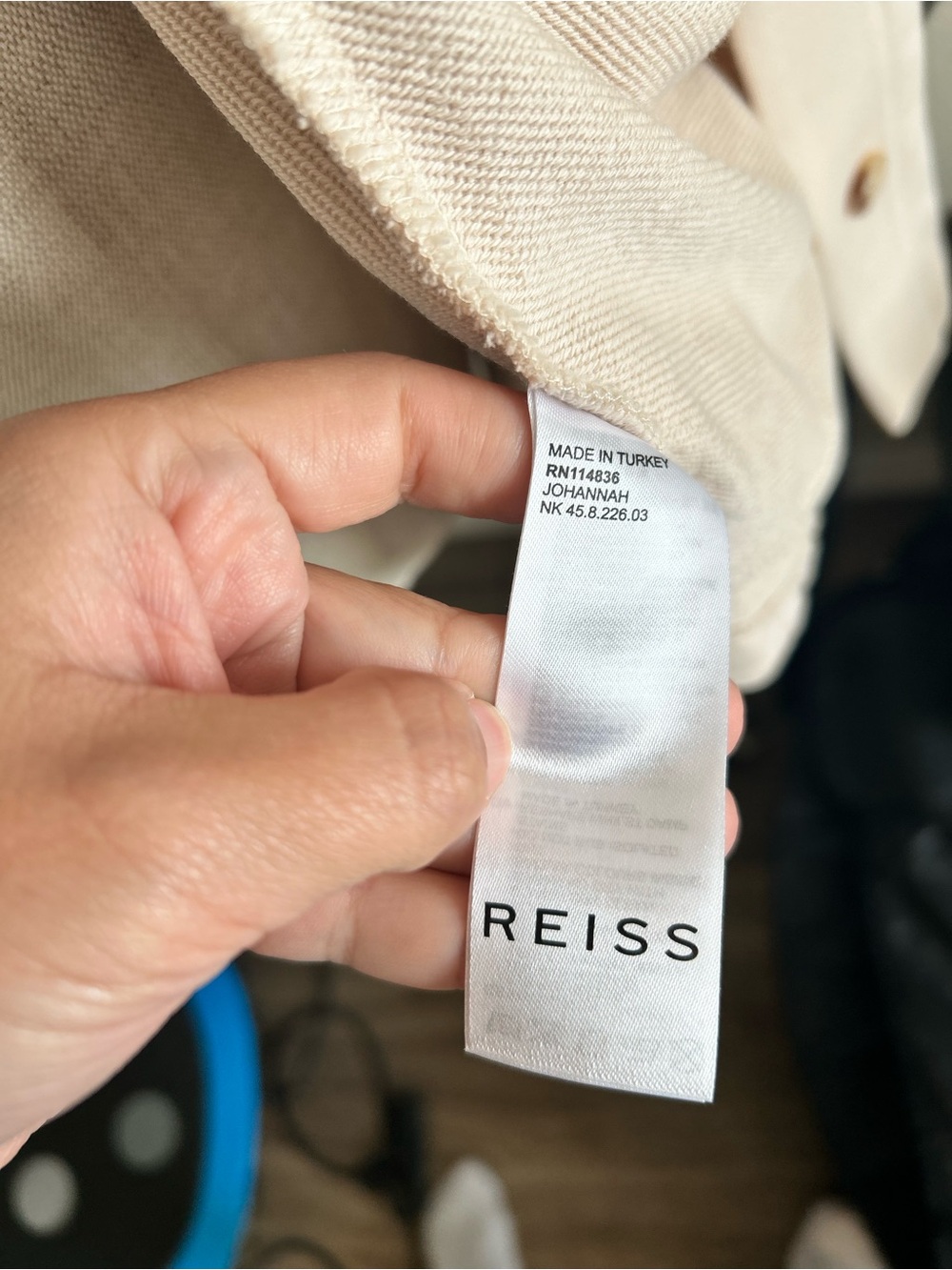 Reiss Cream Button-Front Utility Jacket - Picture 9 of 12